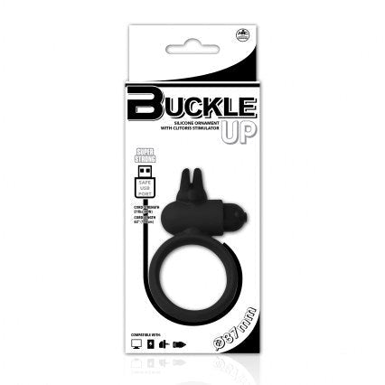 Buckle Up USB Silicone Rabbit Cockring - - Cock Rings