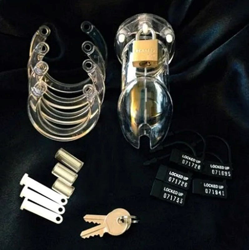 CB-6000 Cock Cage Ket Clear - - Male Chastity