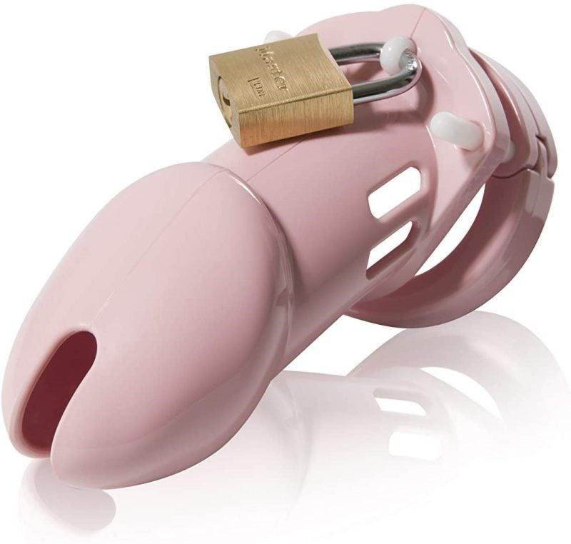 CB-6000 Cock Cage Set Pink - - Male Chastity