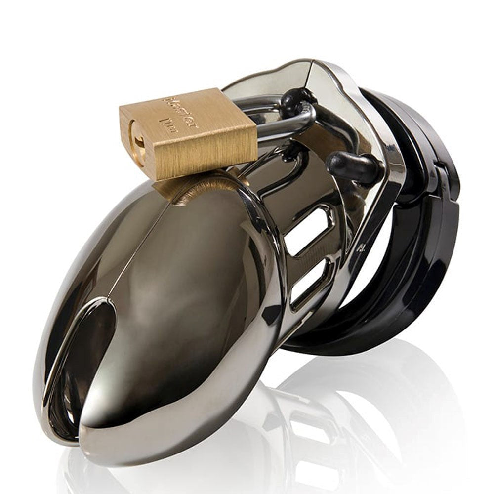 Cb-6000s Chastity Cock Cage Kit - Chrome - - Male Chastity