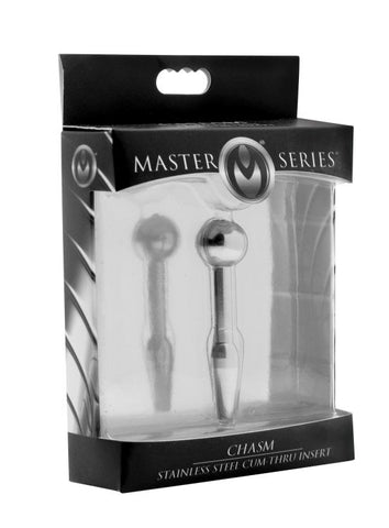 Chasm Stainless Steel Cum-Thru Urethral Insert Penis Plug - Penis Plugs