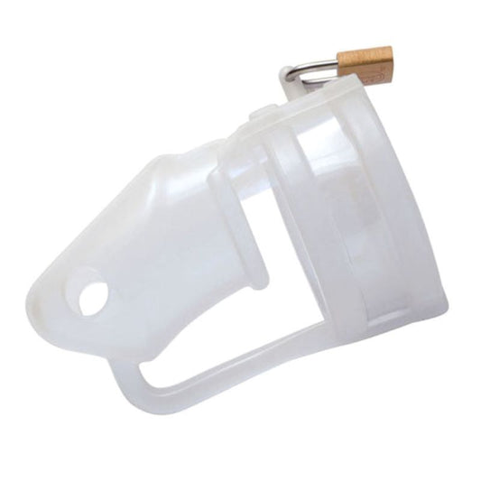 Chastity Cage Silicone Birdlocked-Transparent - - Male Chastity
