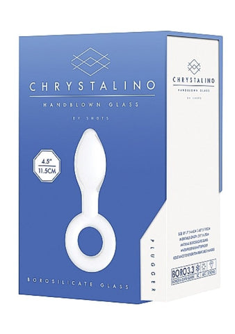 Chrystalino Plugger White Butt Plug by Shots Toys - Butt Plugs