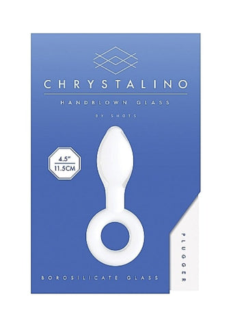 Chrystalino Plugger White Butt Plug by Shots Toys - Butt Plugs