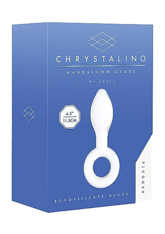 Chrystalino Plugger White Butt Plug by Shots Toys - Butt Plugs