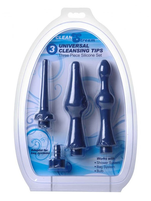 CleanStream Universal 3 Piece Silicone Enema Attachment Set - - Enemas and Douches