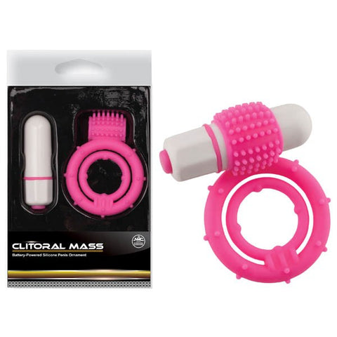 Clitoral Mass Waterproof Vibrating Cock and Ball Rings - Cock Rings