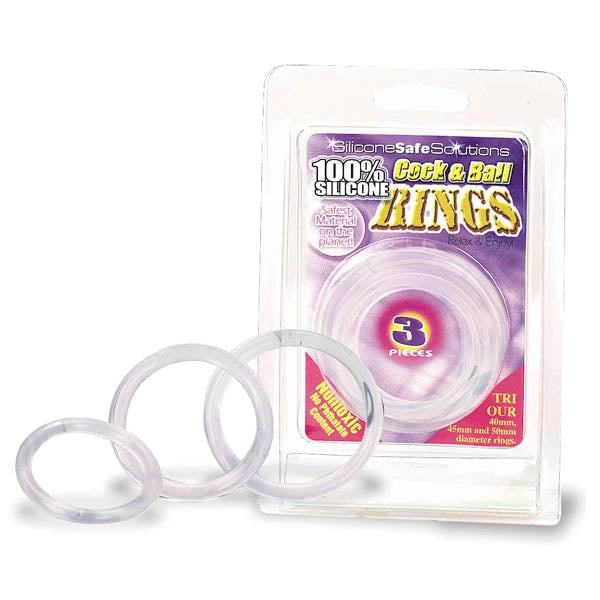 Cock & Ball Rings 3 Sizes - - Cock Ring Sets