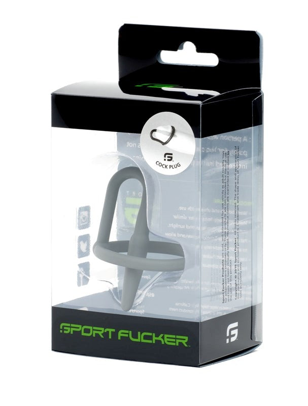 Cock Plug By Sport Fucker Grey - - Cock Rings