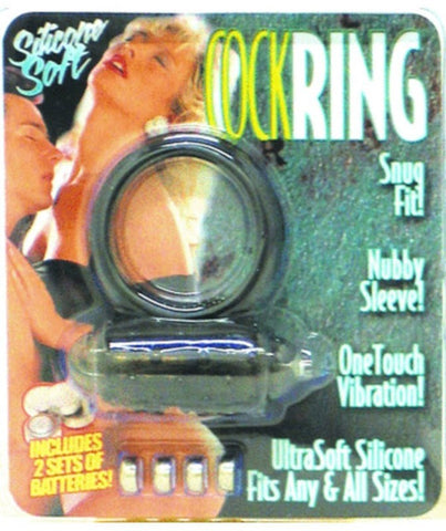 Silicone Cock Ring Soft Snug Fit 1 Touch Vibration - Vibrating Cock Rings