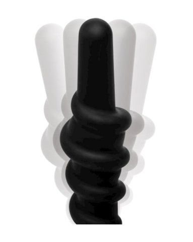 Coiled Vibrating Anal Plug With Controller by XR Brands - Anal Vibrators