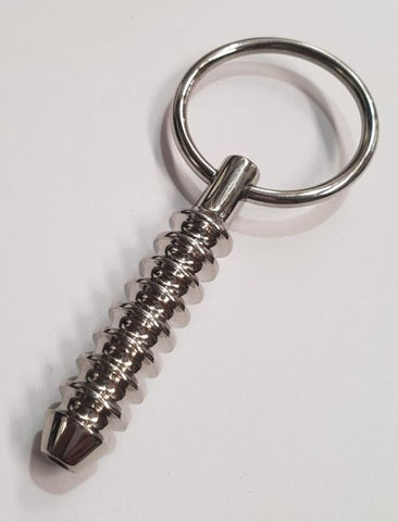 Cork Screw Cum Thru Penis Plug by Hell's Couture - Penis Plugs
