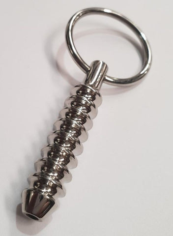 Cork Screw Cum Thru Penis Plug by Hell's Couture - Penis Plugs