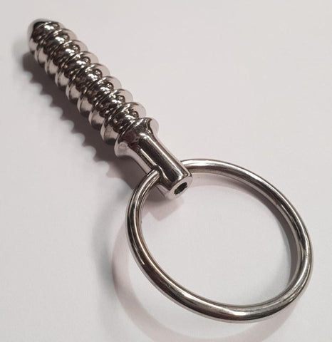 Cork Screw Cum Thru Penis Plug by Hell's Couture - Penis Plugs