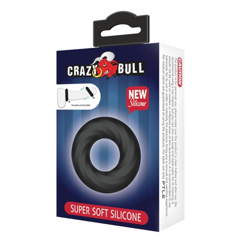 Crazy Bull Silicone Cock Ring Single - - Stretchy Cock Rings