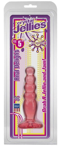 Crystal Jellies 5 Inch Anal Delight Pink by Doc Johnson - Butt Plugs