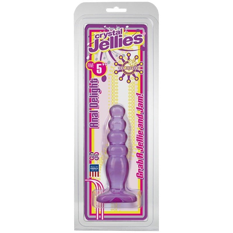 Crystal Jellies Anal Delight Purple - - Butt Plugs