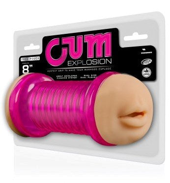 Cum Explosion 8 Inch Dual Pleasure Masturbator - Fleshlight Male Masturbators