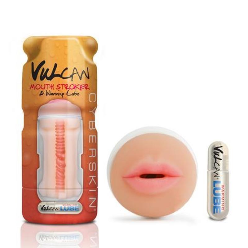 Cyberskin Vulcan Mouth Stroker with Warming Lube - - Realistic Butts And Vaginas