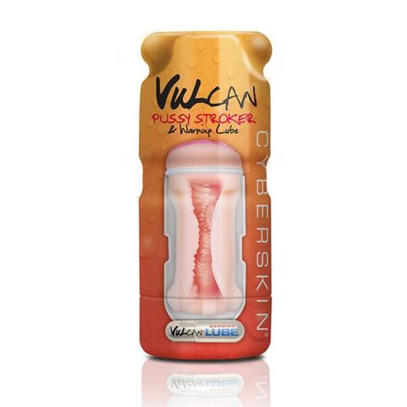 Cyberskin Vulcan Pussy Stroker with Warming Lube - - Masturbators and Strokers