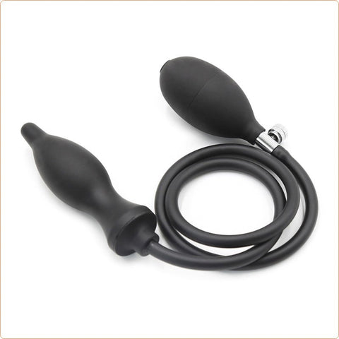 Dark Inflator Silicone Inflatable Dildo Anal Plug - Butt Plugs