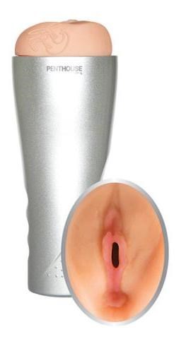 Deluxe Cyber Skin Vibrating Stroker by Topco - Realistic Butts And Vaginas