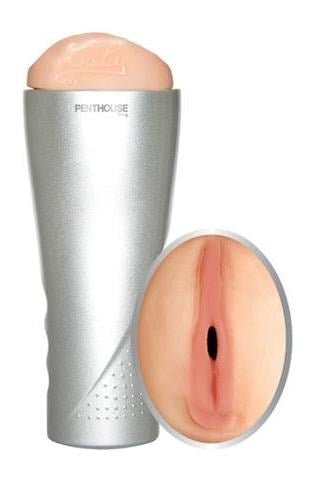 Deluxe CyberSkin Vibrating Stroker Laly by Topco - Fleshlight Male Masturbators