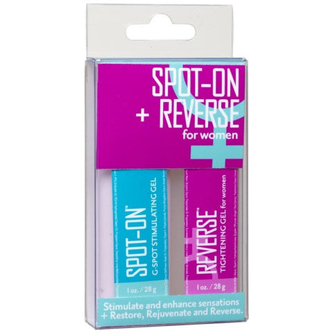 Spot-On Reverse for Women 2 Pack by Doc Johnson - Delay and Excite Sprays