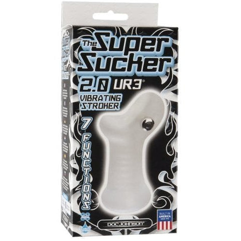 UR3 Super Sucker 2.0 Vibrating Male Stroker by Doc Johnson - Masturbators and Strokers