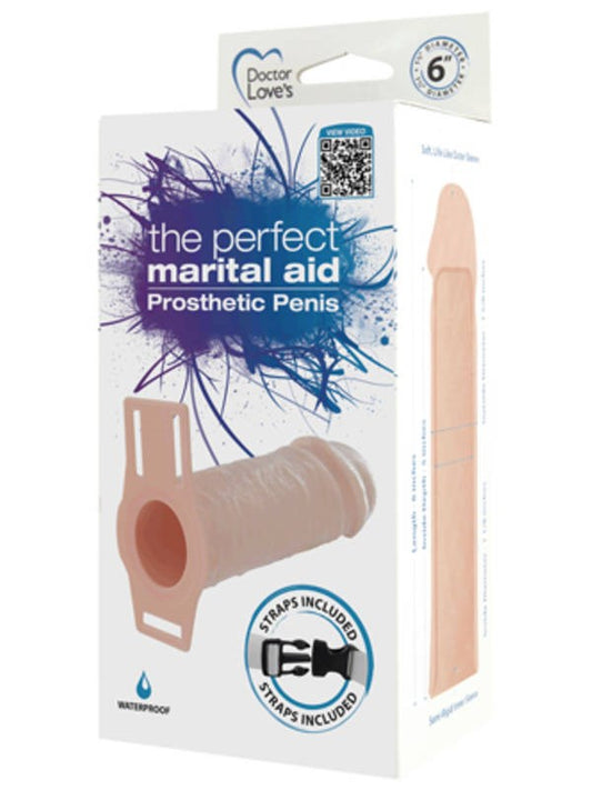 Doctor Loves Perfect Marital Aid Prosthetic Penis 6 in Super - - Pumps, Extenders and Sleeves