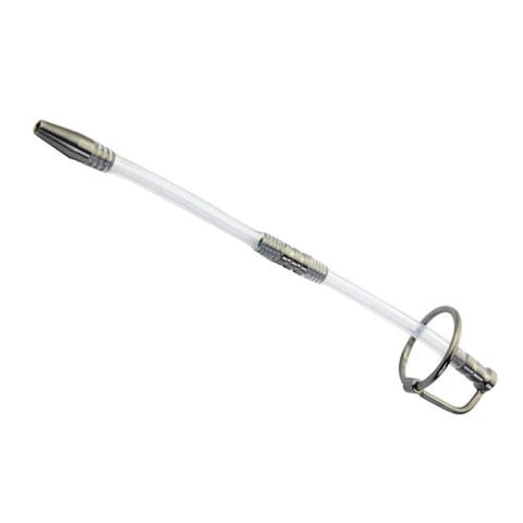 Dual Tube Urethral Stimulator with Glans Ring by BDStyle - Penis Plugs