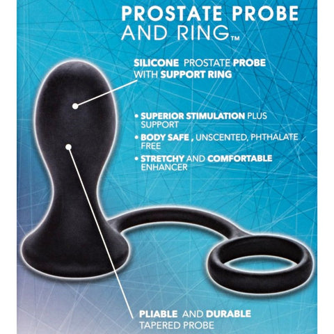 Dr. Joel Kaplan Prostate Probe with Cock Ring - Cock Rings