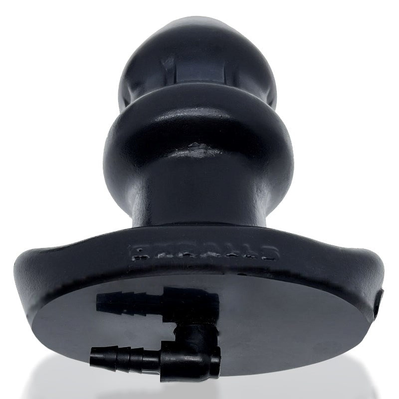 Drain O Flow Thru Buttplug Black - - Butt Plugs