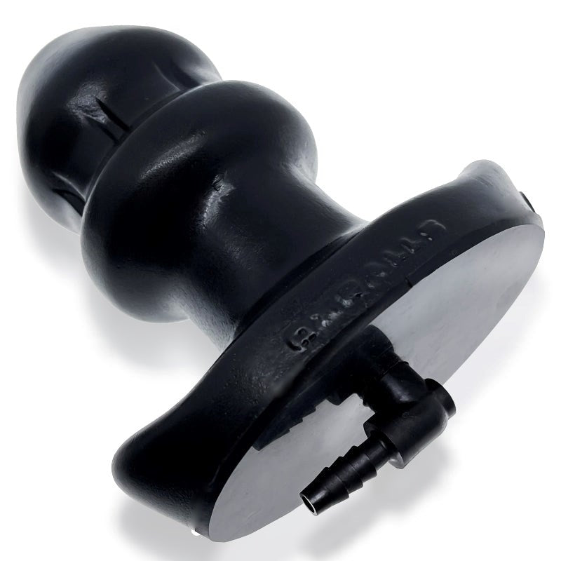 Drain O Flow Thru Buttplug Black - - Butt Plugs