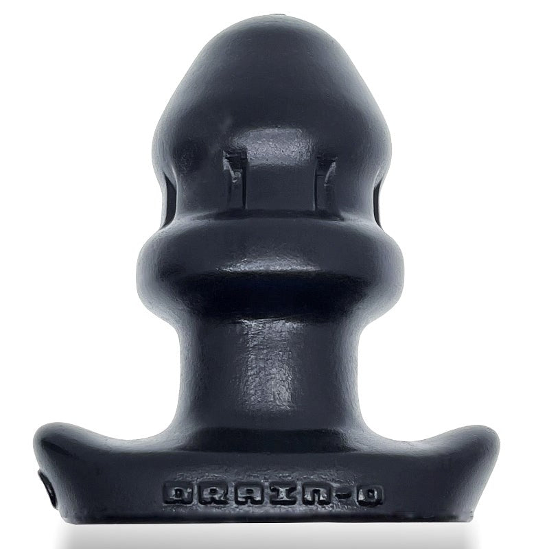 Drain O Flow Thru Buttplug Black - - Butt Plugs