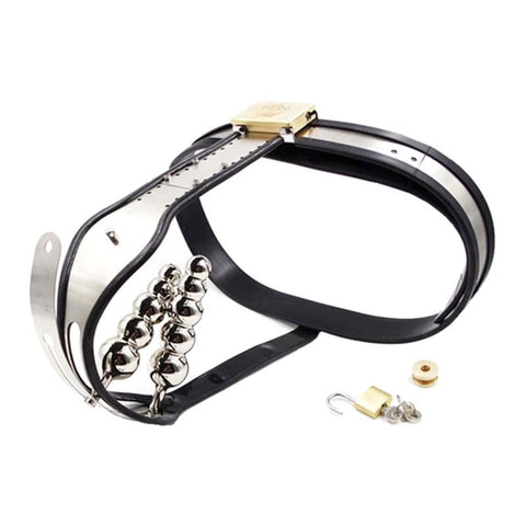 Dual Plug Female Chastity Belt by BDStyle - Male Chastity