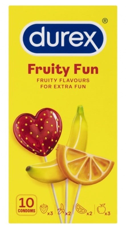 Durex Fruity Fun 10pk - - Condoms