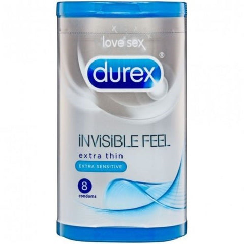 Invisible Extra Thin Sensitive Condoms 8 Pack by Durex - Condoms