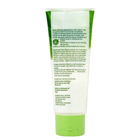 Naturals Intimate Gel Water Based Lubricant Tube by Durex - Water Based Lubes