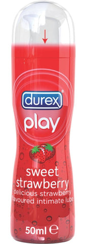 Play Lubricant Sweet Strawberry 50ml by Durex - Water Based Lubes