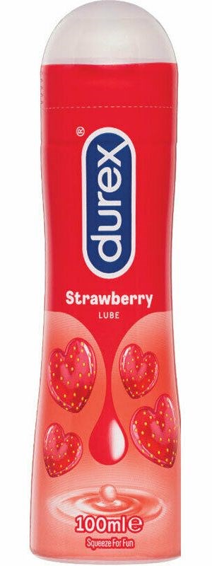 Durex Play Strawberry Lube 100ml - - Water Based Lubes