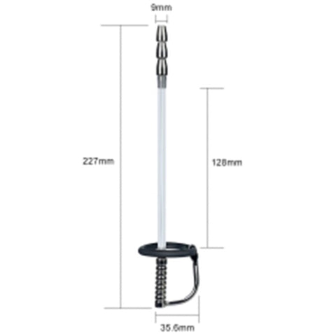 Emperor Metal Through Hole Penis Plug by Lovetoy - Penis Plugs