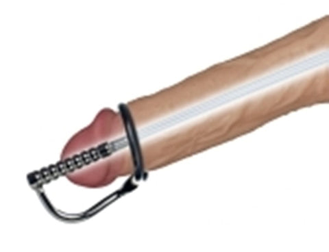 Emperor Metal Through Hole Penis Plug by Lovetoy - Penis Plugs
