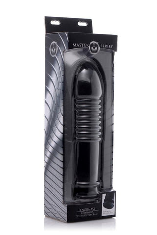 Enormass Ribbed Plug With Suction Base by XR Brands - Butt Plugs