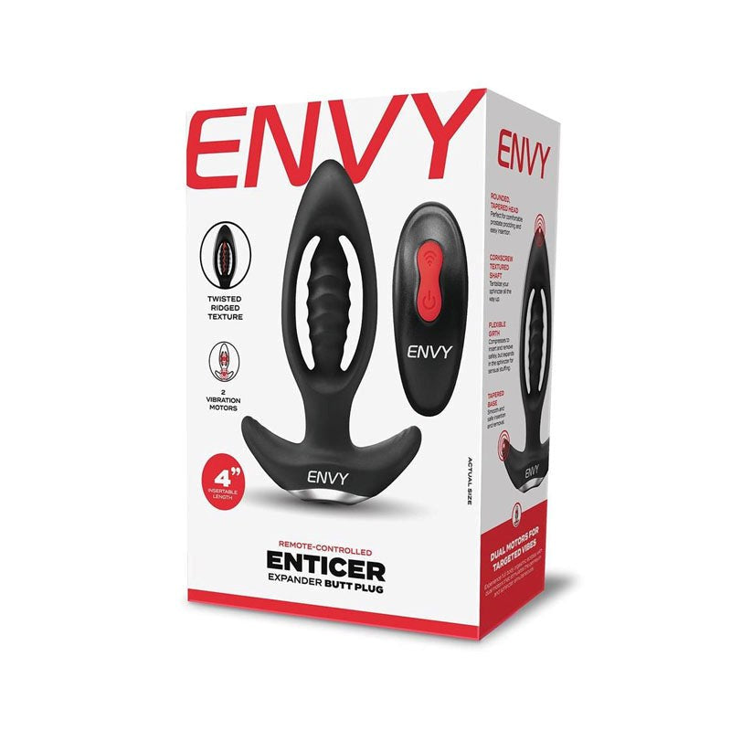 ENVY Enticer Expander Butt Plug with Remote - - Anal Vibrators