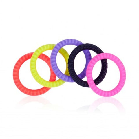 Erection Commander Stretchy Cock Ring 5 Pack - Cock Rings