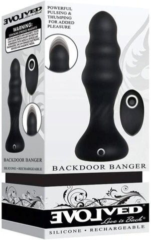 Backdoor Banger Butt Plug Silicone by Evolved - Butt Plugs