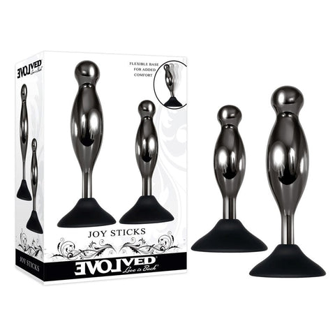 Joy Sticks Metallic Butt Plugs Set by Evolved - Butt Plugs