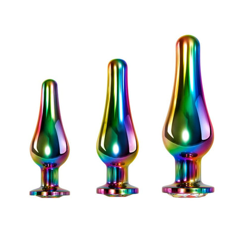 Evolved Metal Plug Set Butt Plugs Set of 3 Sizes - Butt Plugs