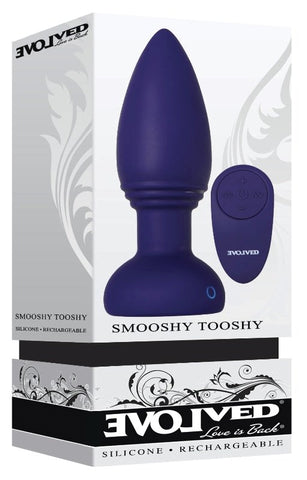 Smooshy Tooshy Butt Plug Remote Control by Evolved - Butt Plugs